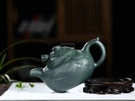 《云龍》宜興紫砂壺高級(jí)工藝美術(shù)師手工民國(guó)綠泡茶壺魚化龍茶具