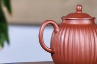 《高菱花》宜興紫砂壺壺老師底槽青工藝美術師手工菱花茶壺