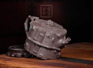 《束柴三友》宜興紫砂壺手工高級工藝美術師大師收藏級茶壺清灰泥束柴三友