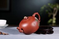 《添香》宜興名家楊軍保工藝美術師手工一粒珠紫砂壺茶壺大紅袍