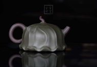 《荷葉》宜興名家紫砂壺工藝美術(shù)師手工民國綠，紫泥功夫茶具茶壺家用