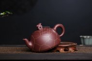 《龜兔賽跑》紫泥紫砂茶壺創(chuàng)新壺全手工高級工藝美術(shù)師宜興原礦紫砂喝茶壺