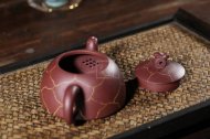 《龜兔賽跑》紫泥紫砂茶壺創(chuàng)新壺全手工高級工藝美術(shù)師宜興原礦紫砂喝茶壺