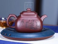 《混方壺》宜興紫砂壺高級工藝美術師純手工全紫茄泥方器泡茶壺茶具