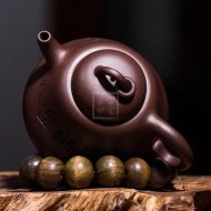 《葫蘆》宜興助理工藝美術(shù)師手工紫砂壺茶壺具紫泥葫蘆