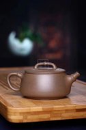 《竹節石瓢》宜興紫砂壺茶壺石瓢茶具全手工段泥