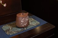 《梅花竹節蓋杯》紫砂壺純手工宜興紫泥紫砂泥泡茶壺茶具