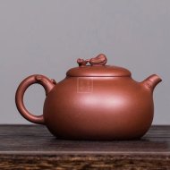 《佛首》宜興工藝美術師手工紫砂壺家用茶壺具套裝清水泥花器