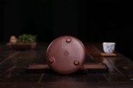 《泥繪石瓢》宜興名家紫砂壺高級(jí)工藝美術(shù)師純手工底槽青泡茶壺石瓢家用套裝功夫茶具
