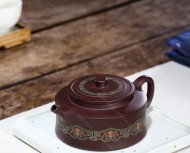 鑲銀粉彩周盤(pán)