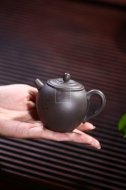 《長樂》宜興紫砂壺助理工藝美術(shù)師手工青灰泥茶具茶壺